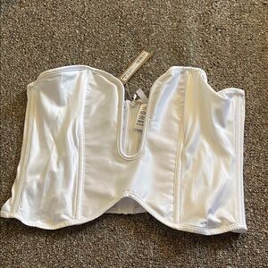 SKIMS White Plunge Corset